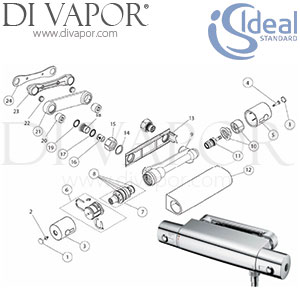 Ideal Standard Alto Ecotherm Shower Bar Mixer A4740AA Valve Spare Parts - IDL DV 383